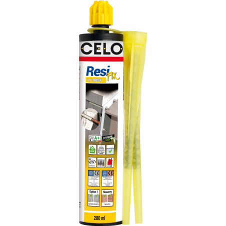 Celo ResiFIX 280 ml winyloestrowa zaprawa chemiczna bez styrenu w kartridżu – widok katalogowy