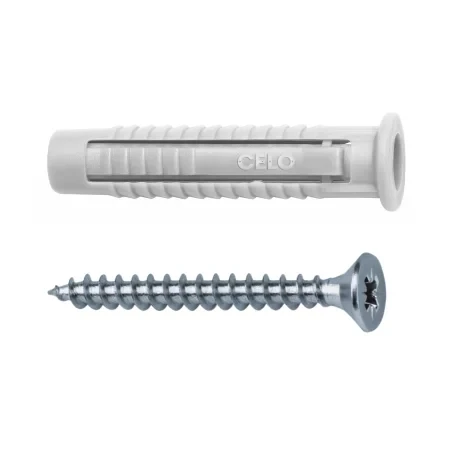Kołek nylonowy CELO FX 6x30 ze śrubą 4,5x45 – widok ogólny