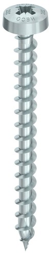 wkręt do drewna HECO-TOPIX-plus 3,5x12 PZ2 łeb soczewkowo-płaski ocynk biały
