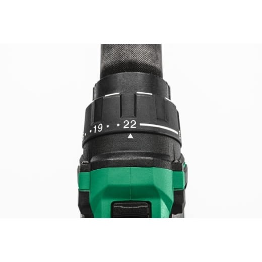 Hikoki DS36DC WRZ – aluminiowa obudowa przekładni, zbliżenie