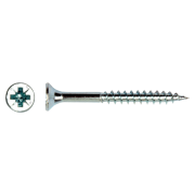 wkręt do drewna 6x120 biały ocynk widok ogólny