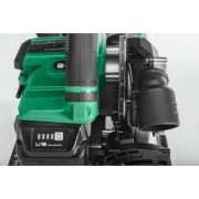 hikoki-c1806dumwpz-pilarka-tarczowa-18v-widok na ustawianie glebokosci ciecia