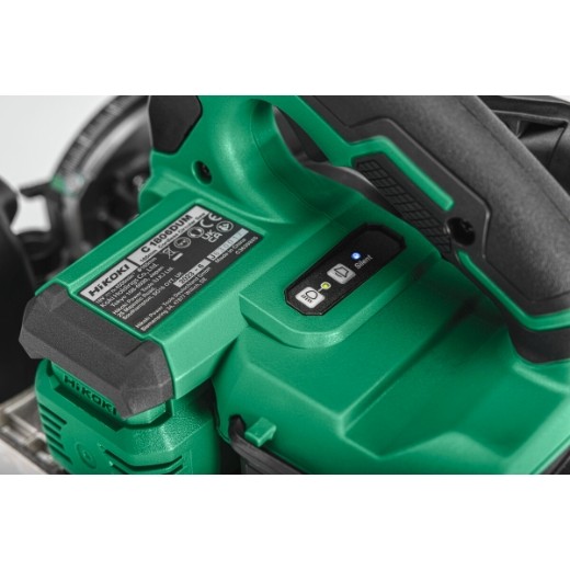 hikoki-c1806dumwpz-pilarka-tarczowa-18v-widok panel sterujacy