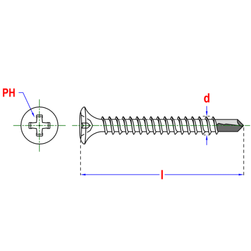 wkret gipsowo kartonowy 3,9x35 pgb