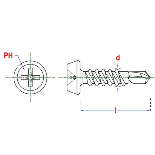 wkret do stali phd 3,5x9,5 mm