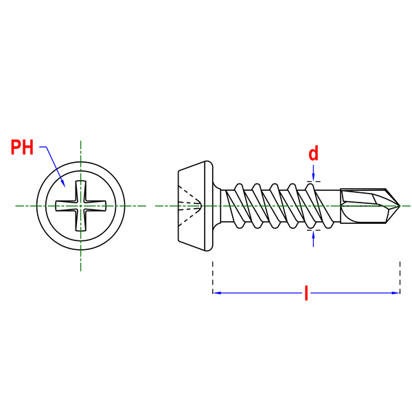 wkret do stali phd 3,5x9,5 mm