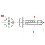 wkret do stali phd 3,9x11 mm