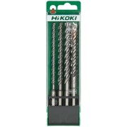 wiertla sds plus 4 ostrzowe hikoki komplet