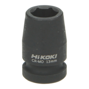 Hikoki nasadka udarowa 1/2 cala 15 mm na białym tle