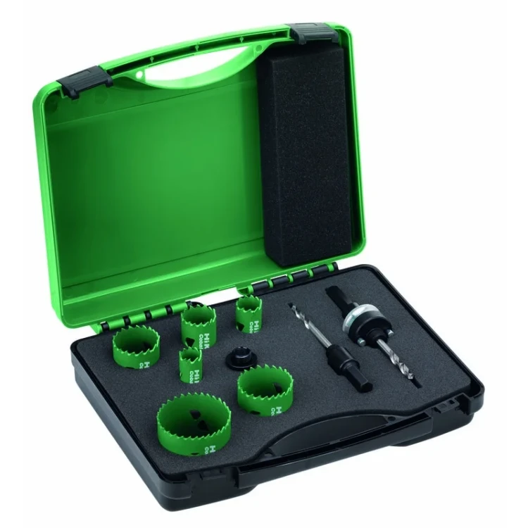 zestaw otwornic bimetalowych HSS-Co HiKOKI elektryk 22-64 mm walizka