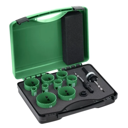 zestaw otwornic bimetalowych HSS-Co HiKOKI mechanik 19-64 mm walizka