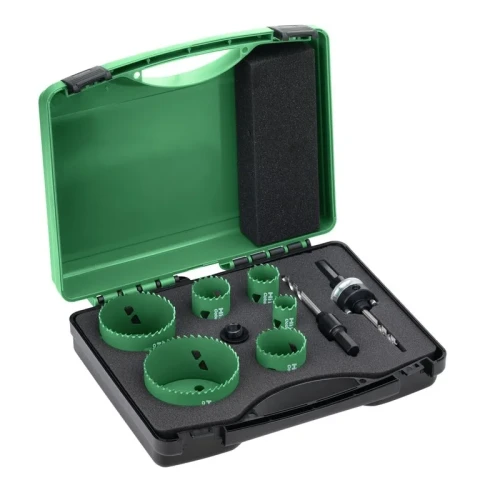 zestaw otwornic bimetalowych HSS-Co HiKOKI elektryk 22-82 mm walizka