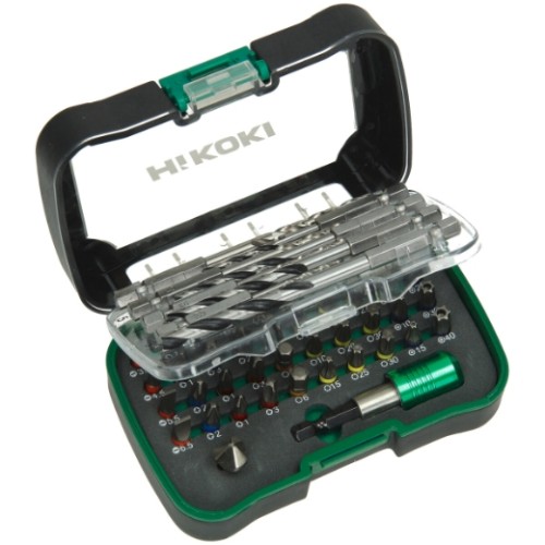 zestaw bitów i wierteł 1-4 50 elementów 25 mm hikoki