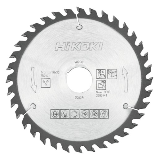tarcza do drewna hikoki 170x30/20 mm 36T precyzyjne cięcie