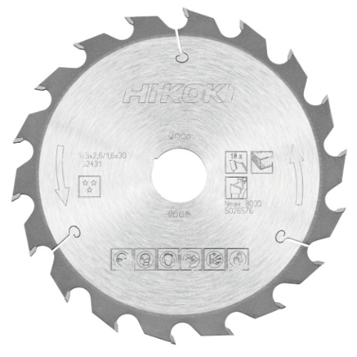 piła tarczowa hikoki 185x30 mm 18t do drewna