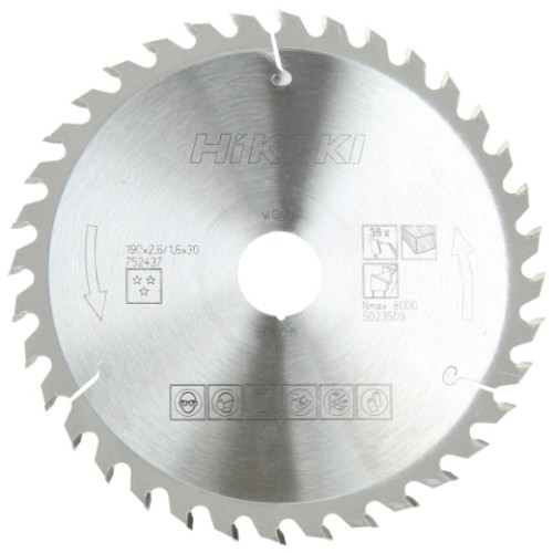 piła tarczowa hikoki 190x30 mm 36t do drewna