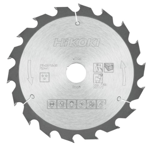 piła tarczowa hikoki 210x30 mm 18t do drewna