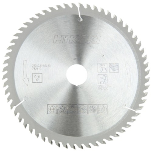 piła tarczowa hikoki 210x30 mm 60t do drewna