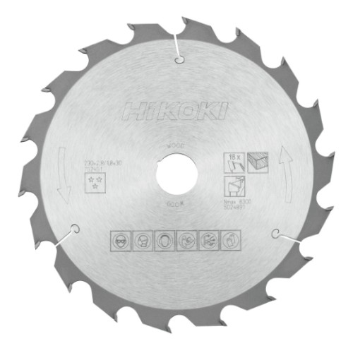 piła tarczowa hikoki 230x30 mm 18t do drewna