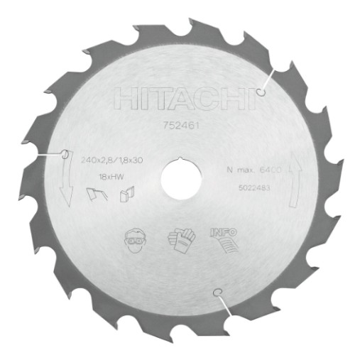 piła tarczowa hikoki 240x30 mm 18t do drewna