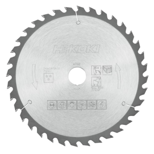 piła tarczowa hikoki 240x30 mm 36t do drewna