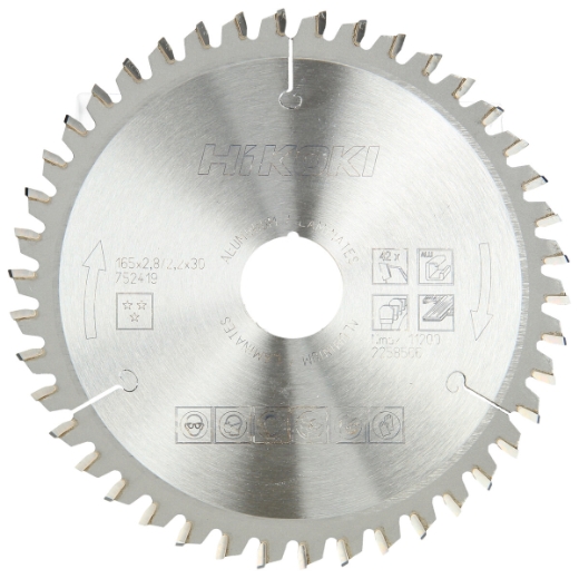 piła tarczowa do aluminium 165x30/20 z42 tct