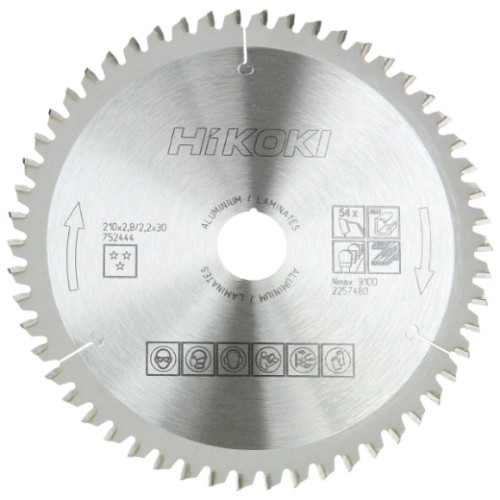 piła tarczowa do aluminium 210x30 z54 tct