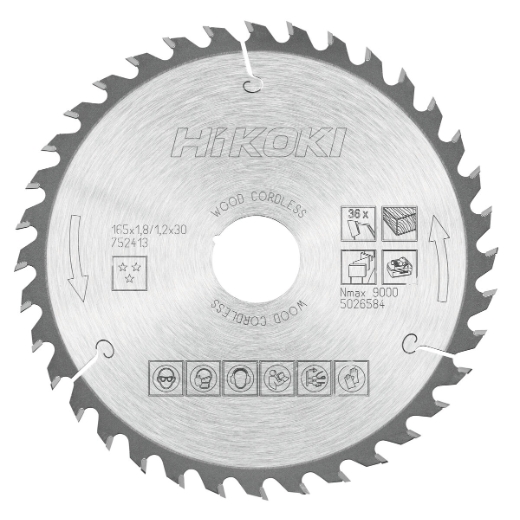 piła tarczowa do drewna 165x30/20 Z36 cienka pilarka akumulatorowa