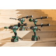 zestaw wiertarko wkrętarek hikoki multi volt z rękojeściami pomocniczymi