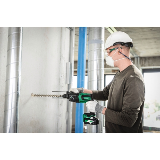 mlotowiertarka hikoki wiercenie w ścianie betonowej sds plus