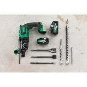 mlotowiertarka hikoki zestaw z wiertłami i dłutami sds plus