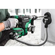 mlotowiertarka hikoki dh36dma 36v wiercenie w betonie z podlaczonym odsysaniem pylu