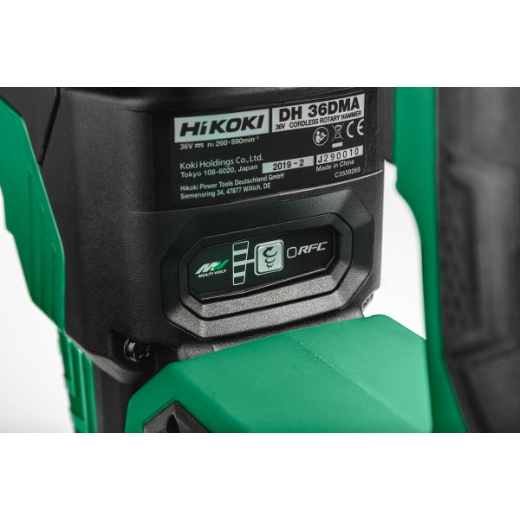 mlotowiertarka hikoki dh36dma panel sterowania multi volt i system rfc zblizenie