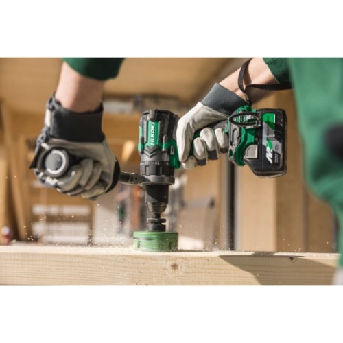 hikoki dv18dcw2z wiercenie otwornicą w drewnie konstrukcyjnym