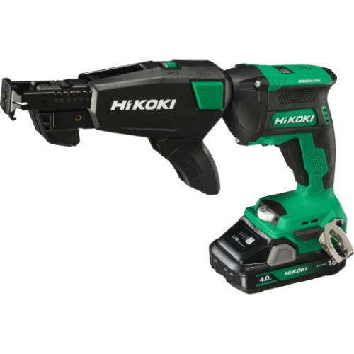 wkrętarka do suchej zabudowy hikoki w18dawcz z magazynkiem i taśmą wkrętów