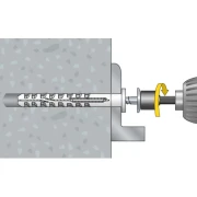 Montaż śruby z łbem sześciokątnym w kołku ramowym CELO MFR SB TX 10x200 mm