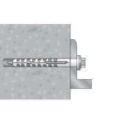 Prawidłowo zamontowany kołek ramowy CELO MFR SB TX 10x200 mm w betonie