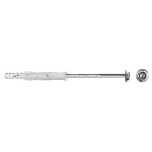 Kołek ramowy CELO MFR SB TX 10x240 mm z łbem sześciokątnym stal ocynkowana