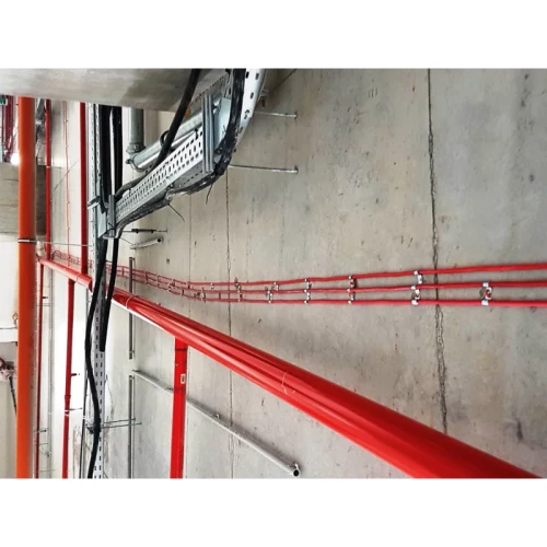 Uchwyty pojedyncze CELO PFT 25 mm w instalacji przeciwpożarowej