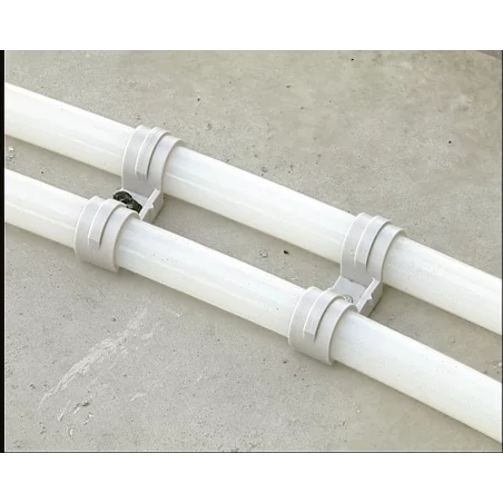 Uchwyt podwójny FPD 32mm prowadzenie równoległych tras instalacyjnych