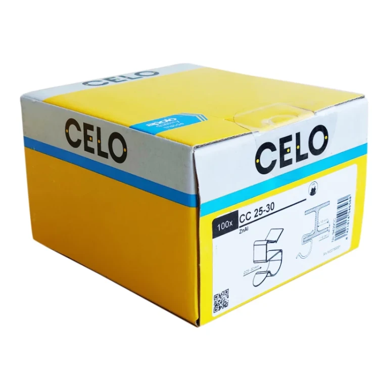 Metalowy klips CC Ø6-7 mm powłoka cynkowo-aluminiowa Al-Zn opakowanie