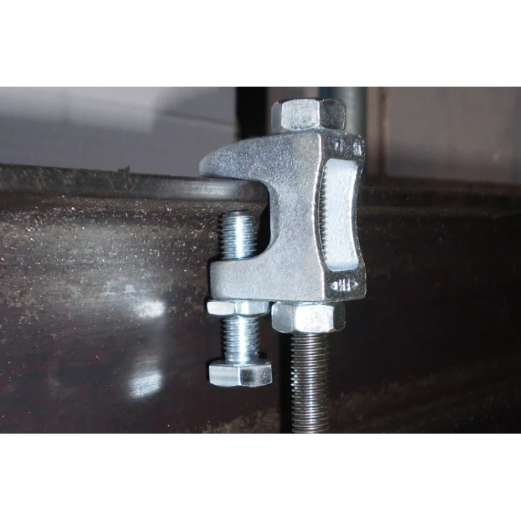Metalowy zacisk PMV M10 do belek stalowych z gwintem M10