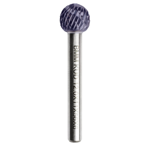 Pilnik obrotowy HM TiAlN KUD 8x7,2 mm trzpień 6 mm uzębienie PLUS