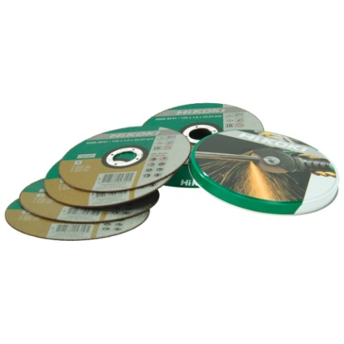 Tarcza tnąca do metalu i INOX HiKOKI HSP 125x1,0x22,23 mm 10 szt. - zestaw tarcz