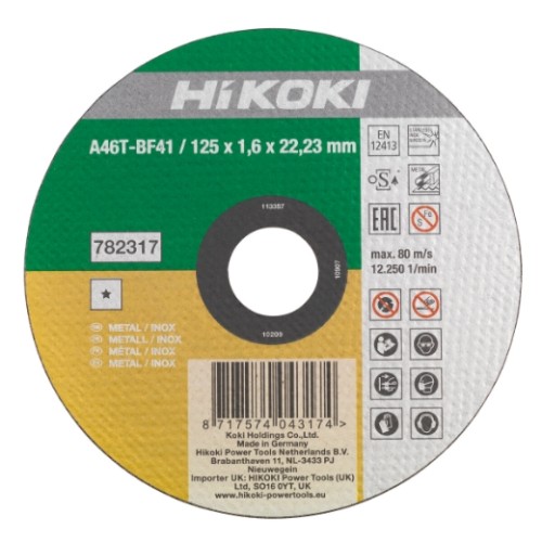 Tarcza tnąca do metalu i INOX HiKOKI HSP 125x1,6x22,23 mm