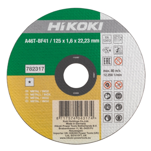 Tarcza tnąca do metalu i INOX HiKOKI HSP 125x1,6x22,23 mm