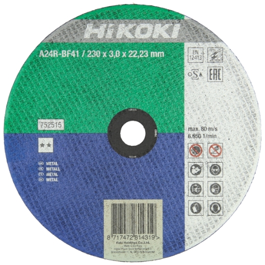 Tarcza tnąca do stali HiKOKI Standard 230x3,0x22,23 mm