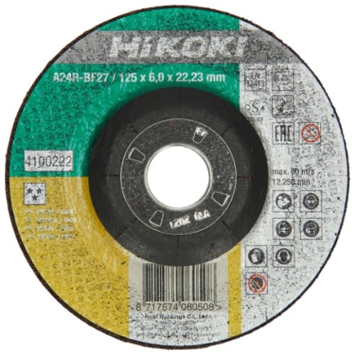 Tarcza do szlifowania metalu 125x6,0x22,23 mm Brilliant INOX DPC F27 HiKOKI