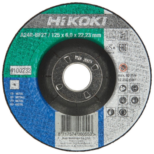 Tarcza do szlifowania metalu 180x6,0x22,23 mm DPC F27 HiKOKI
