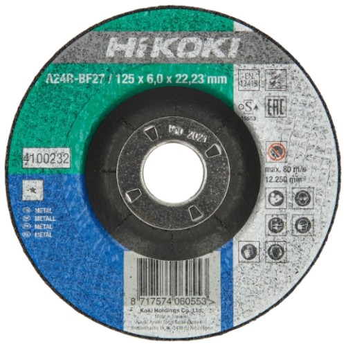 Tarcza do szlifowania metalu 230x6,0x22,23 mm DPC F27 HiKOKI